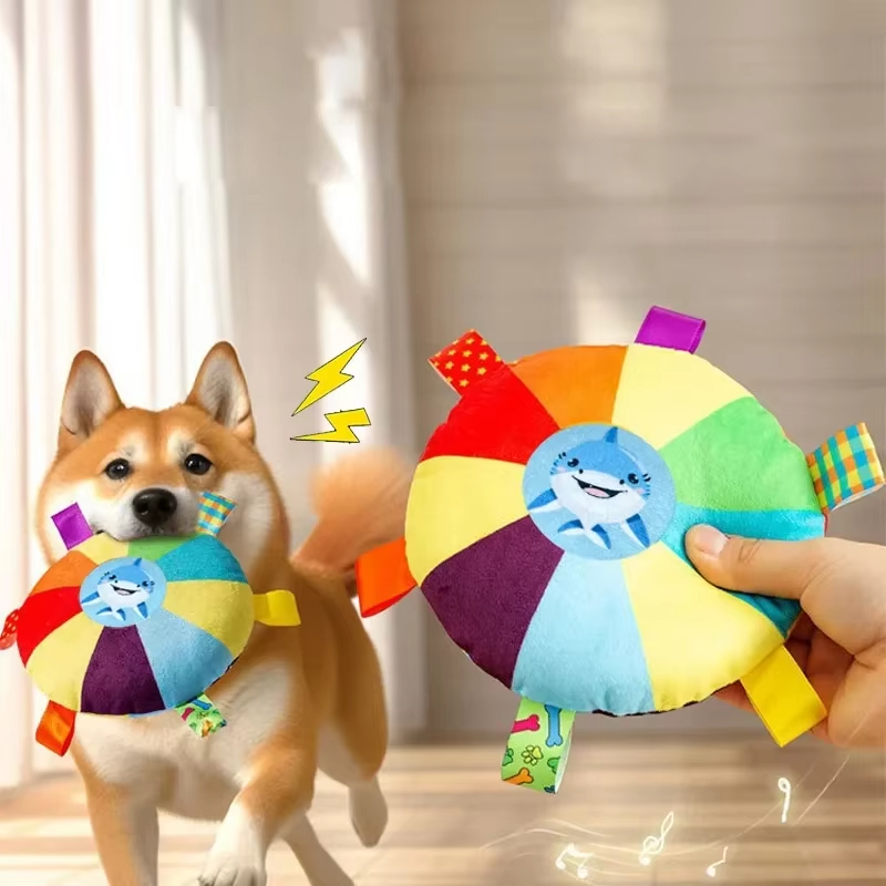 Flying Disc Dog Training Toy - لعبة الكلب القطيفة قرص الطيران التفاعلي