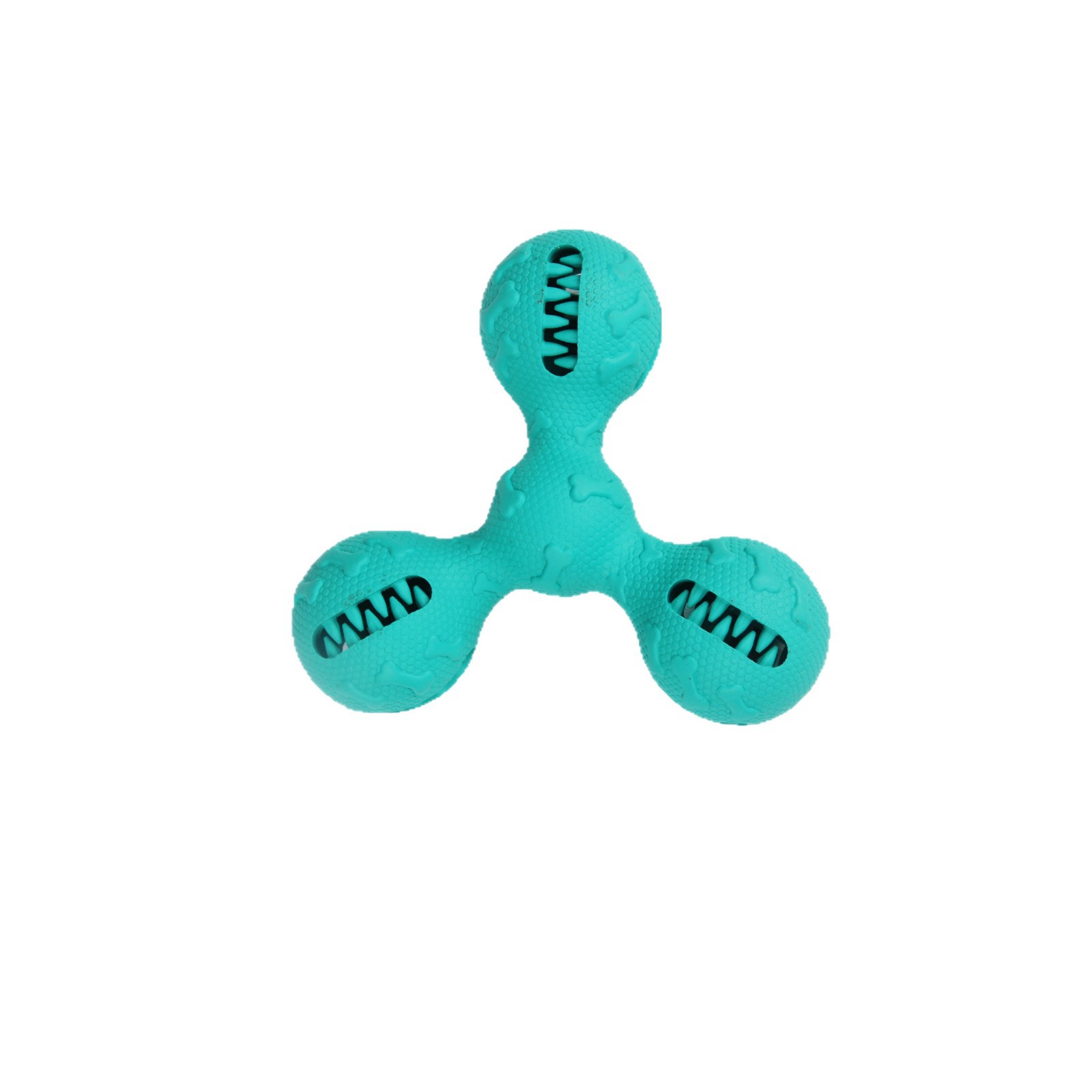 Rubber Treat Dispensing Dog Toy - كرة مطاطية توزع المكافآت للحيوانات الأليفة،