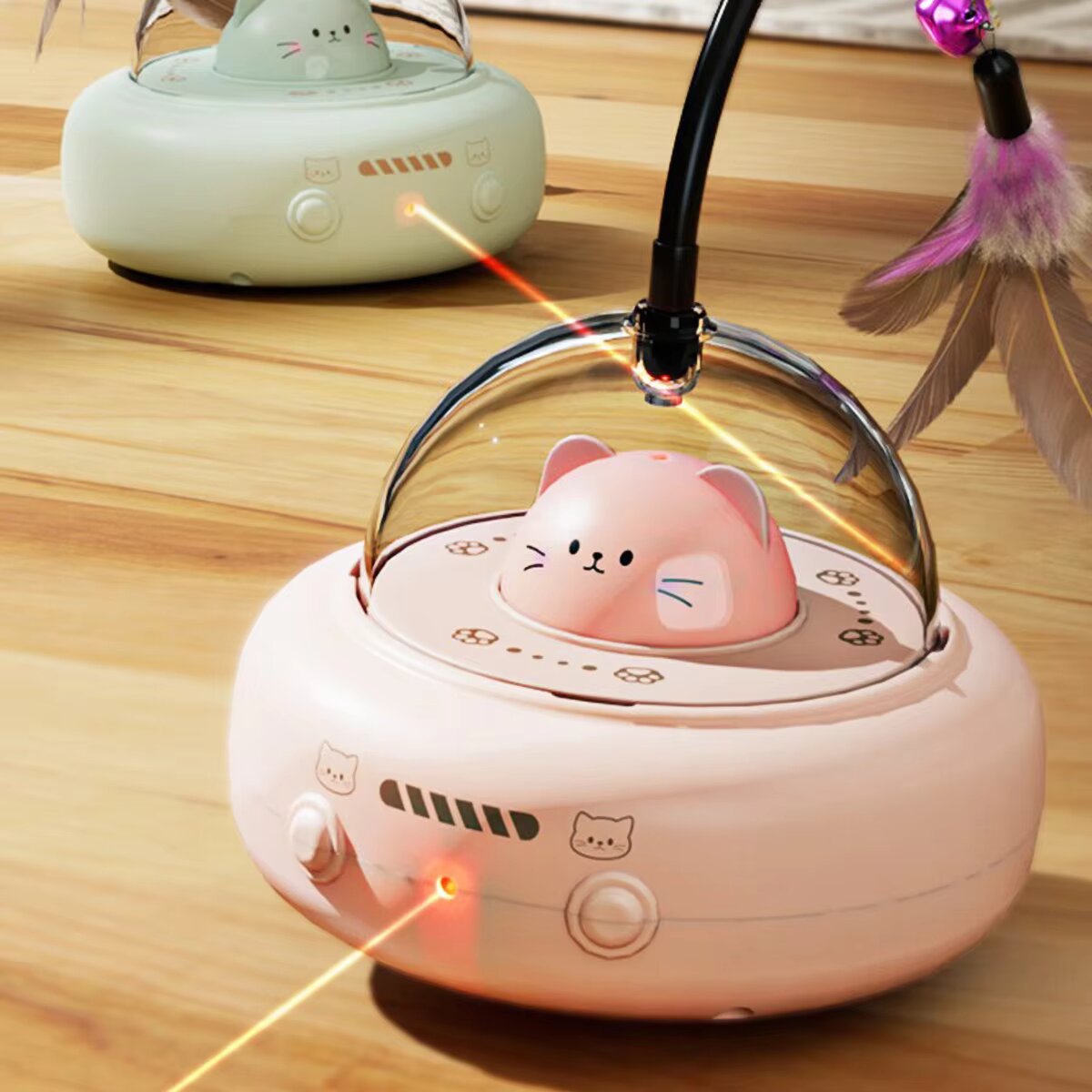 Laser Pointer Cat Toy Automatic - روبوت تسلية القطط الأوتوماتيكي 3 في