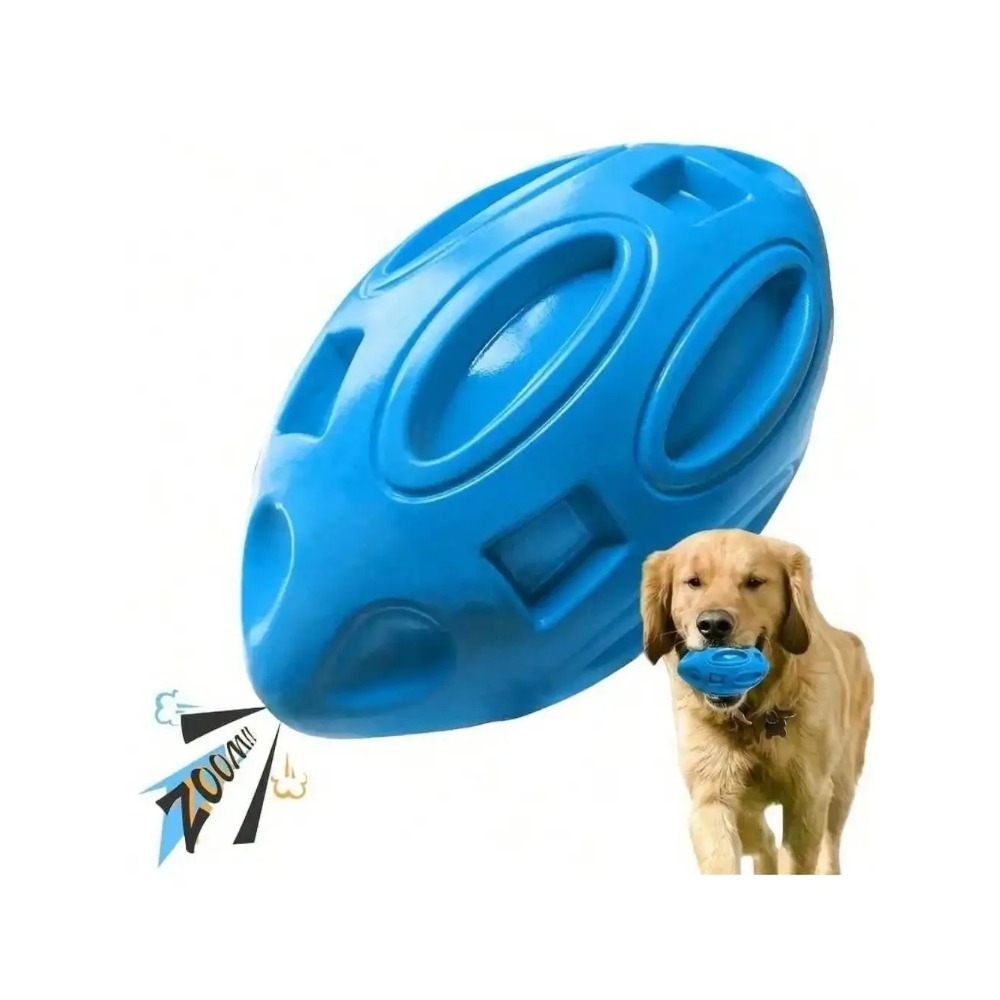 Interactive Squeaky Plush Dog Toy - كرة رجبي غير قابلة للتدمير تصدر