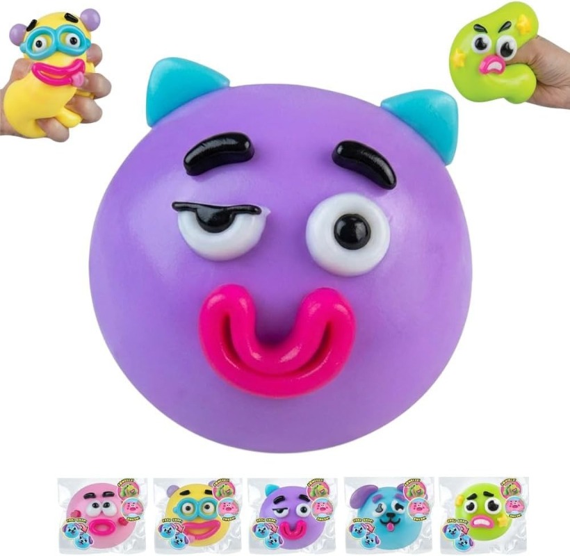 لعبة سموشرز سكويشي على شكل وجه - مراجعة Interactive Squeaky Plush Dog Toy وسعره