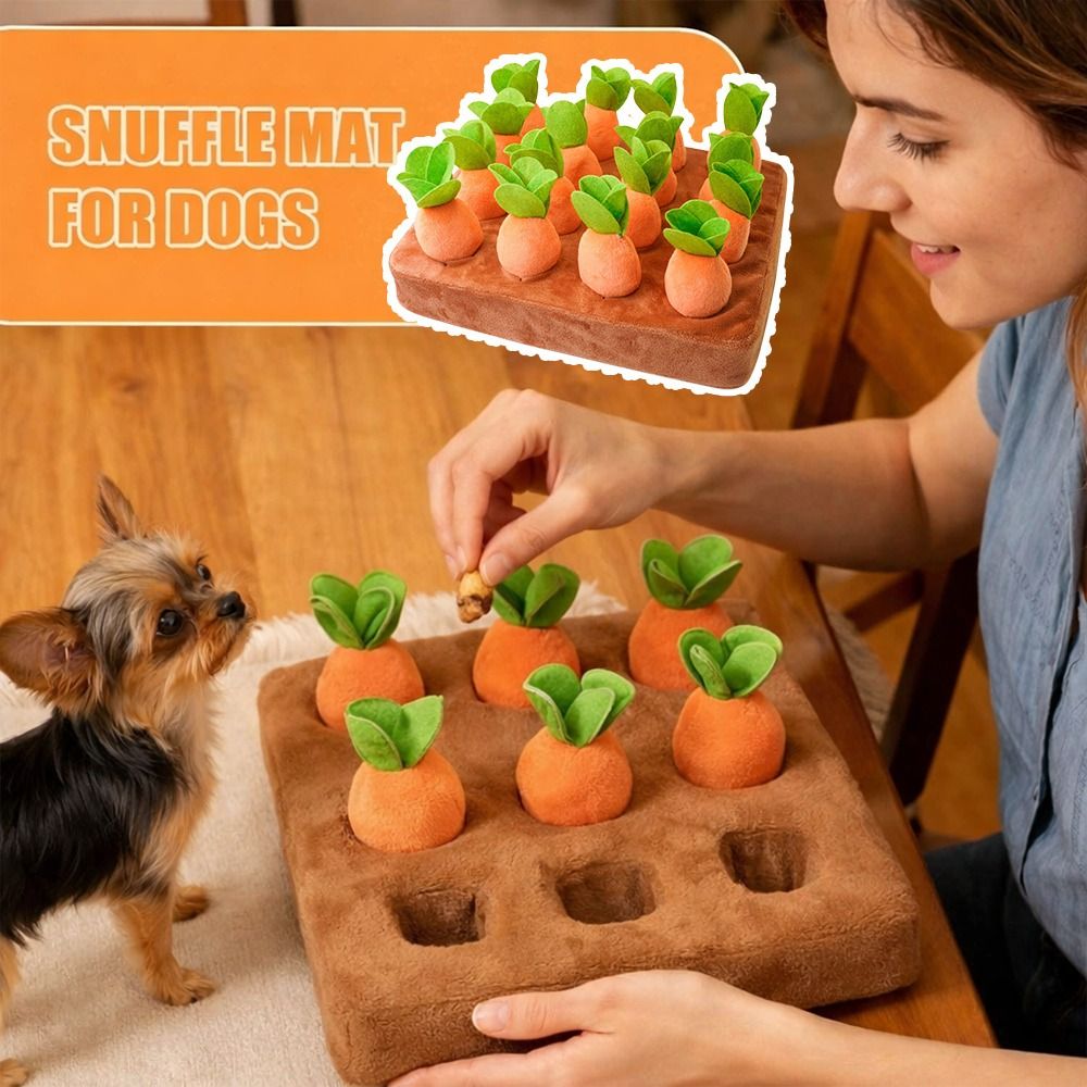 حصيرة مضغ على شكل جزرة لتخفيف  - مراجعة Snuffle Mat For Dogs وسعره