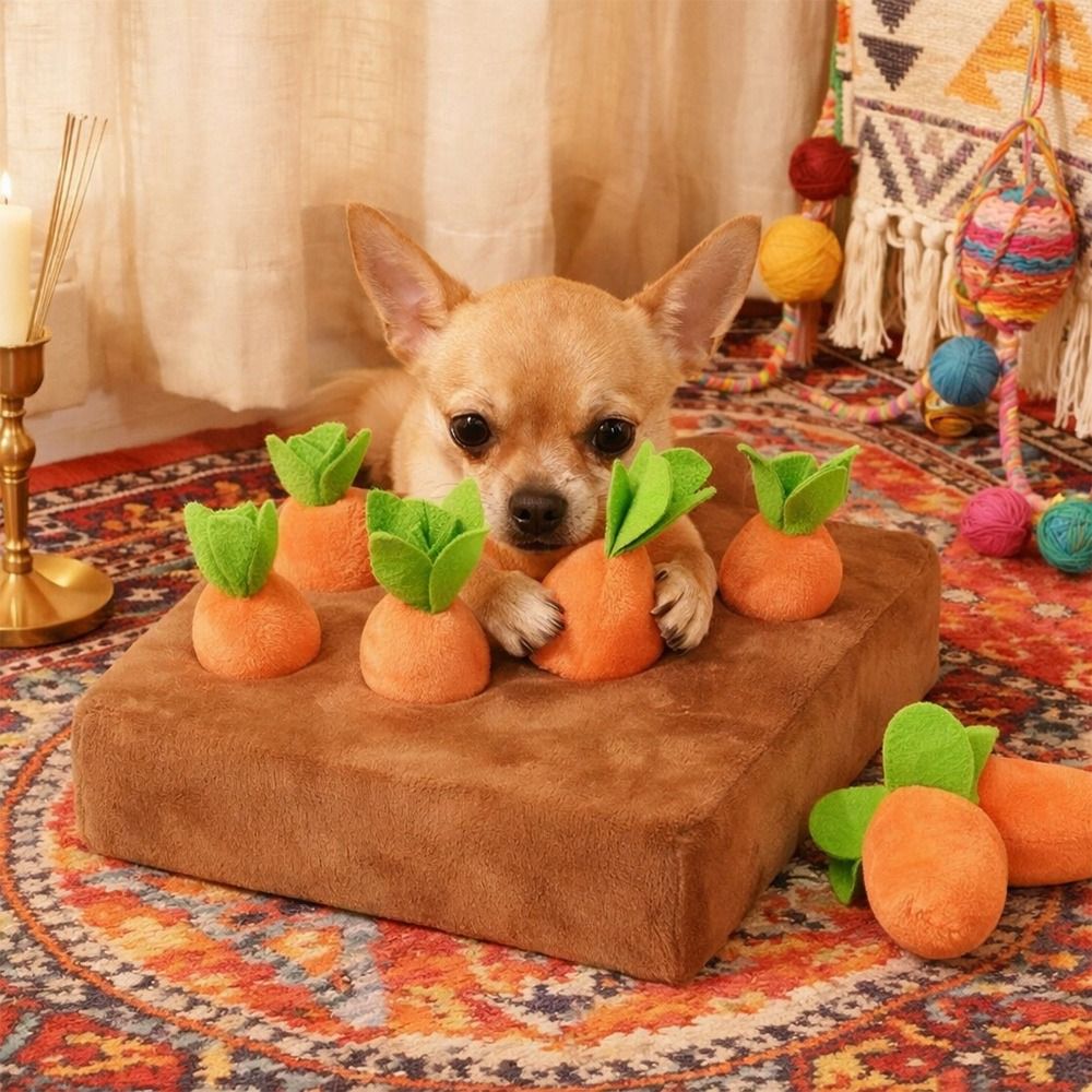 حصيرة مضغ على شكل جزرة لتخفيف  - مراجعة Snuffle Mat For Dogs وسعره