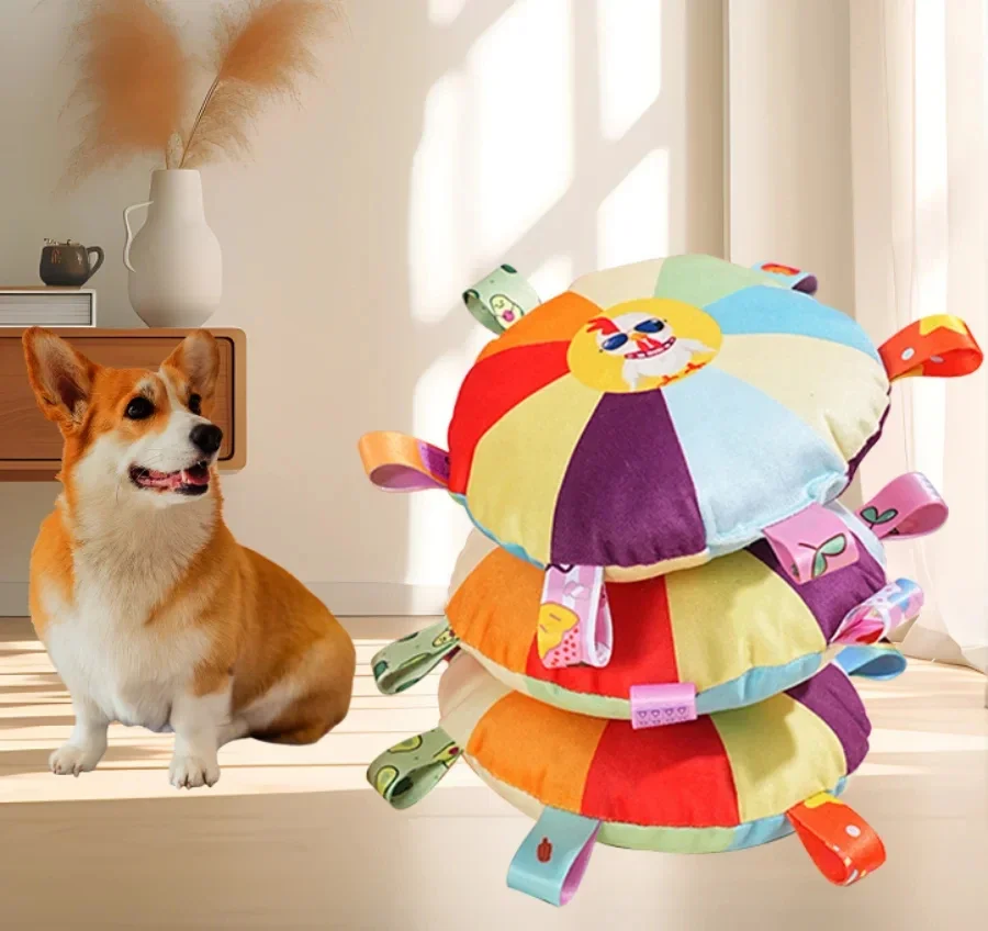 لعبة الكلب القطيفة قرص الطيران - مراجعة Flying Disc Dog Training Toy وسعره