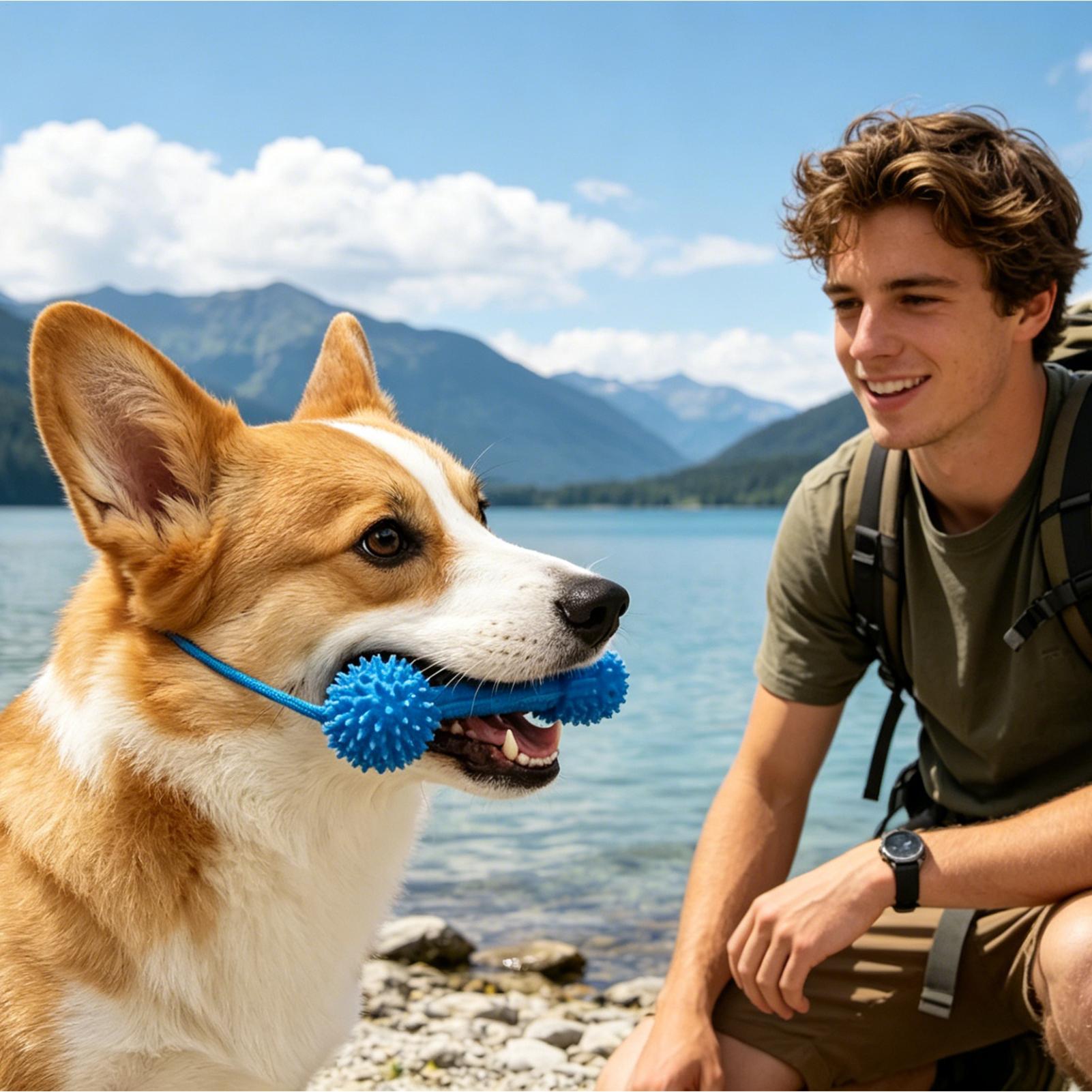 ألعاب تسنين للكلاب، عصي مضغ، ف - مراجعة Interactive Squeaky Plush Dog Toy وسعره