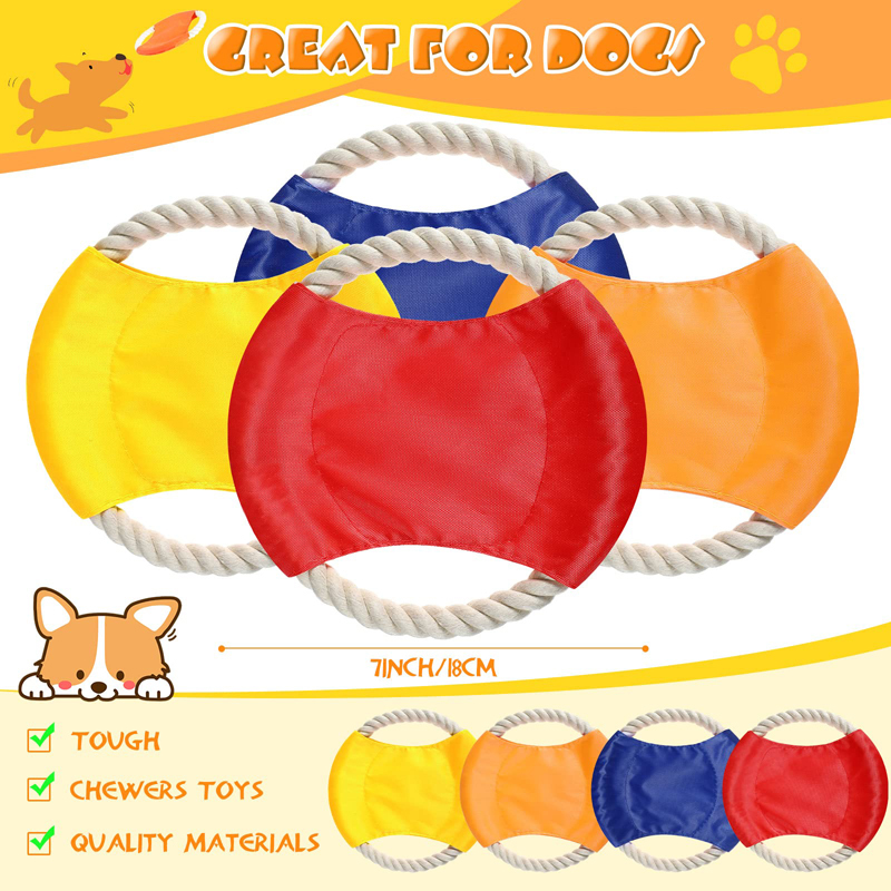 Benepaw دائم القطن حبل عضاضات  - مراجعة Flying Disc Dog Training Toy وسعره