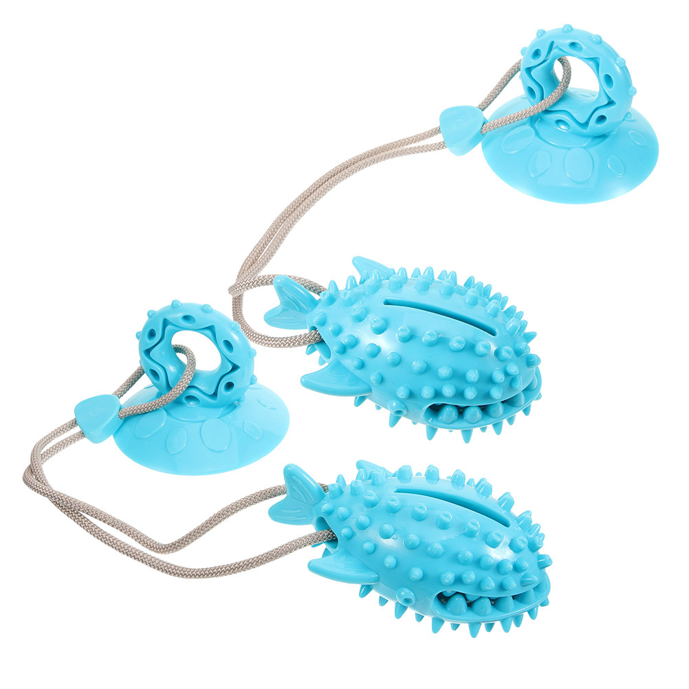 قطعتان من لعبة تدريب الكلاب ال - مراجعة Suction Cup Dog Tug Toy وسعره