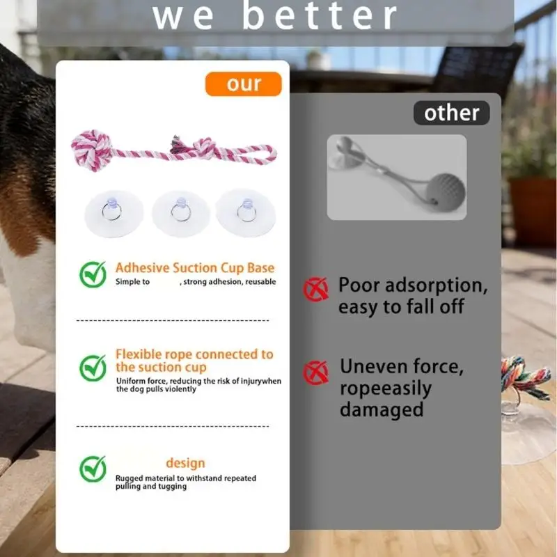 لعبة مضغ ممتعة وآمنة للكلاب مع - مراجعة Suction Cup Dog Tug Toy وسعره