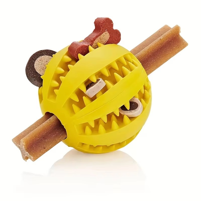 1/2 قطعة كرة لعبة للكلاب، كرات - مراجعة Dog Puzzle Feeder Toy وسعره